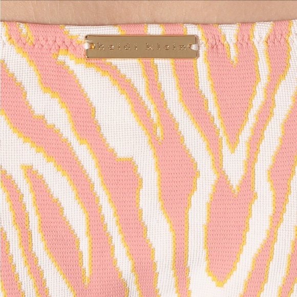 HEIDI KLEIN - Cape Town Side Rope Tie Swim Bottom - Pink Zebra Print - Picture 10 of 16